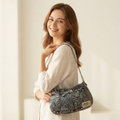 Korean Ten Symbols of Longevity Small Handbag – Mother-of-Pearl-Inspired Shimmer Bag with Chain Strap