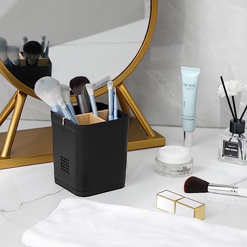 Electric Toothbrush Holder Tooth Brush and Toothpaste Organizer, Black