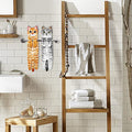 Funny Cat Hand Towel for Bathroom Kitchen, Hanging Decor Gifts for Women