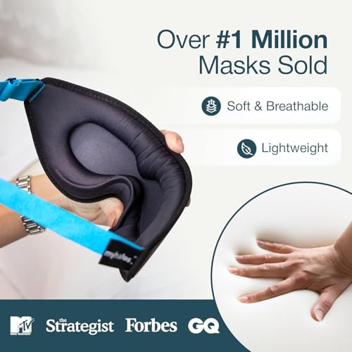 MyHalos® Sleep Mask for Men and Women, 3D Blackout Eye Masks for Sleep
