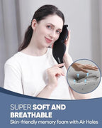 MZOO Luxury Sleep Mask for Women Men Patented Light Blocking Design