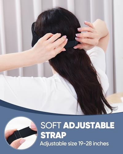 MZOO Luxury Sleep Mask for Women Men Patented Light Blocking Design
