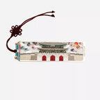 Korean Palace Gold-Finish Metal Bookmark Set – 5 Seoul Landmarks with Traditional Knot Tassels
