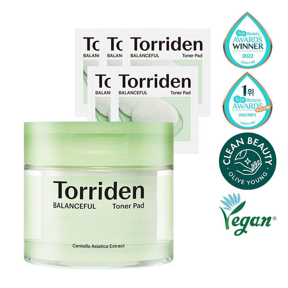 Torriden Balanceful Cica Toner Pad 60 Pads Special Set (+10 Pads)