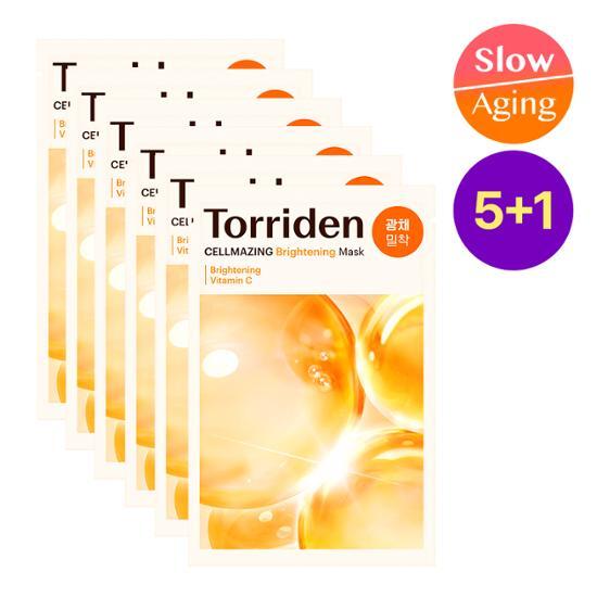 Torriden Cellmazing Vita C Brightening Mask Sheet 5ea Set (+1ea)